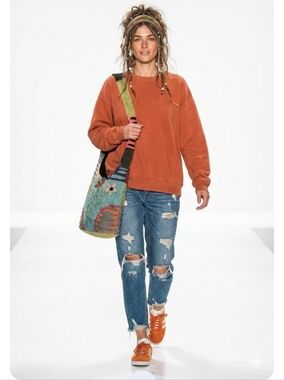 Bohemian Multicolor Floral Crossbody Bag